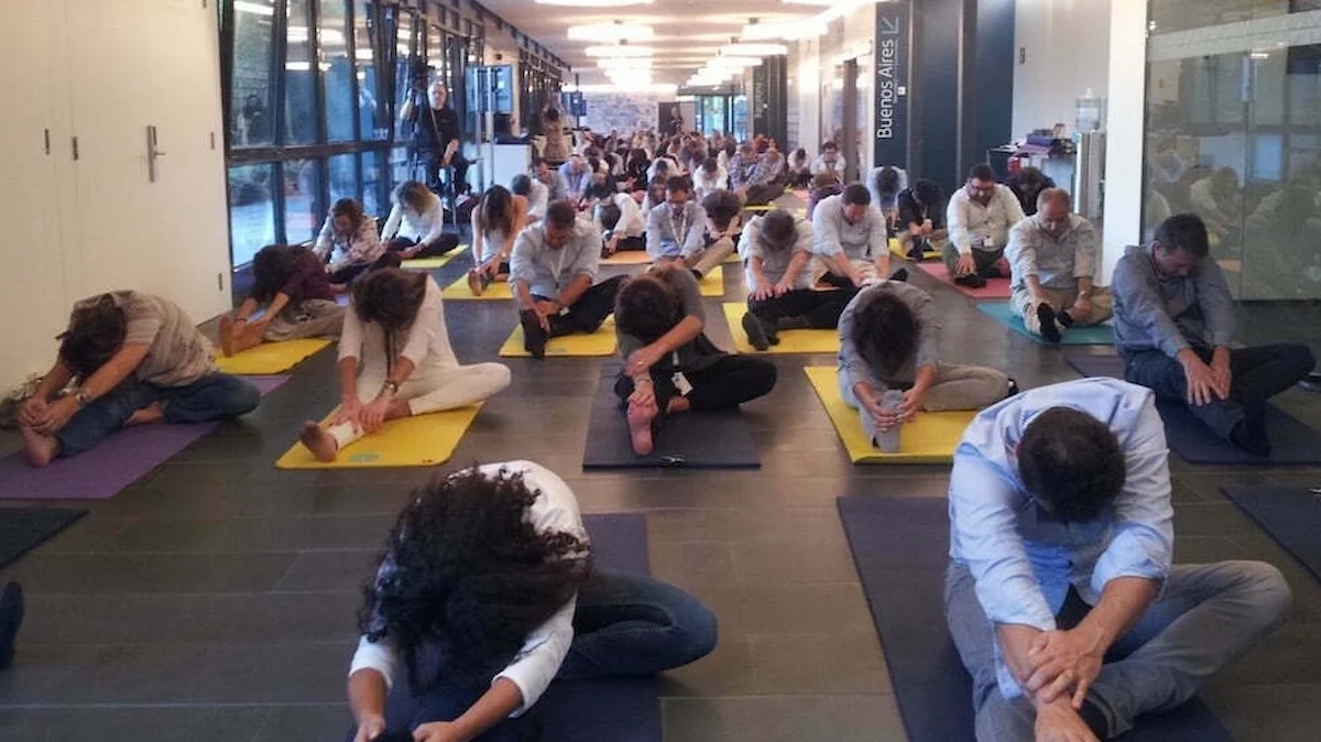 Ejercicios de respiración y relajación en empresa